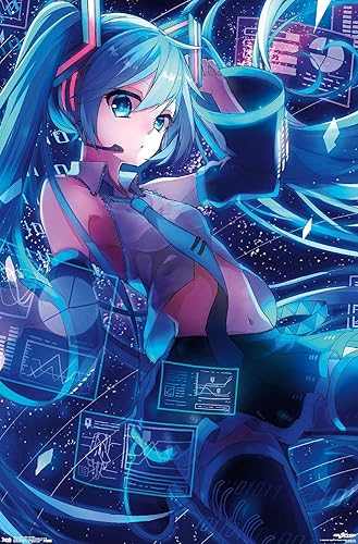 Trends International Hatsune Miku - Screens Wall Poster, Unframed Version, 22.375" x 34" - Party