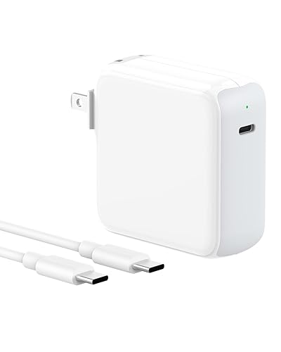 Charger for MacBook Air MacBook Pro 13 14 15 16 inch 2024 2023 2022 2021 2020, M1 M2 M3 M4 Laptop 70W USB C Power Adapter, iPad, LED, 6.6FT USB-C Cable, Charging as Fast as Original Quality - white
