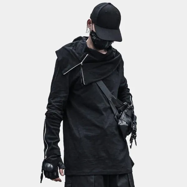 Hoodie Turtleneck Techwear | XL