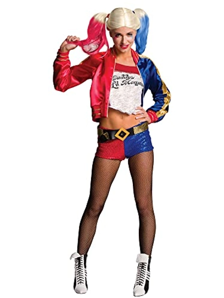 Rubie's Official DC Comics Suicide Squad Harley Quinn, Ladies Fancy Dress Halloween Villain Costume