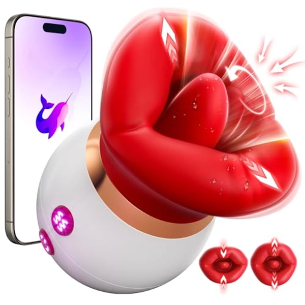 Sucking Vibrator Sex Toys for Women, Remote Control Vibrator G Spot Vibrators 10 Tongue Licking & Vibrating & 3 Suction Nipples Anal Stimulator Sex Toy Couples Adult Toys Sex Toys4couples Men & Women