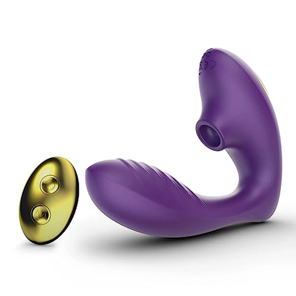 Tracy's Dog Clitoral Sucking Vibrator with 10 Suction and Vibration Patterns for Clit G Spot Stimulation, Vibrating Massager with Remote Control, Adult Sex Toy for Women and Couple Pleasure(OG PRO 2)