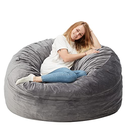 Throne | Tuf topper | Homguava Bean Bag Chair: 6' Bean Bags with Memory ...