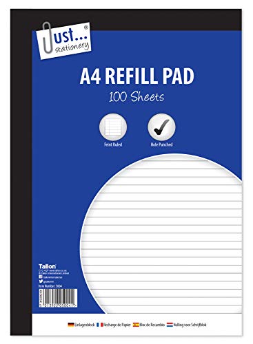 Just stationery 100 Sheet A4 Refill Pad, white - 1 - Pack - Refill Pad A4 53gsm