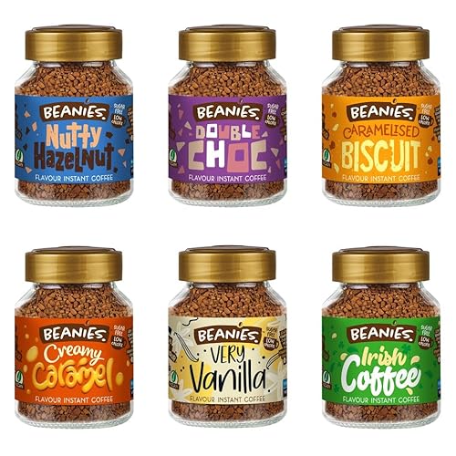 Beanies Instant Coffee (6 Pack, Classic Starter Pack) - Classic Starter Pack - 50 g (Pack of 6)