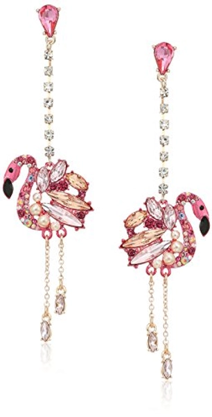 Betsey Johnson Flamingo Earrings