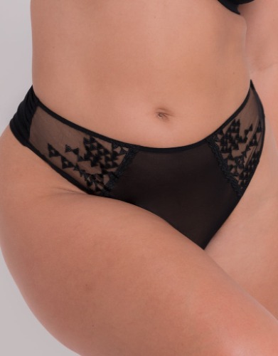 Curvy Kate Centre Stage Deep Thong Black | 18