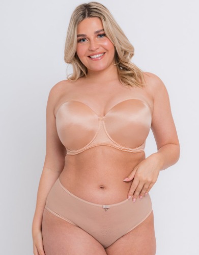 Curvy Kate Smoothie Strapless Moulded Bra Latte | 40J