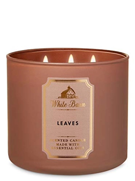 Bath & Body Works Leaves Scented Candle 14.5 Ounce 3 Wick