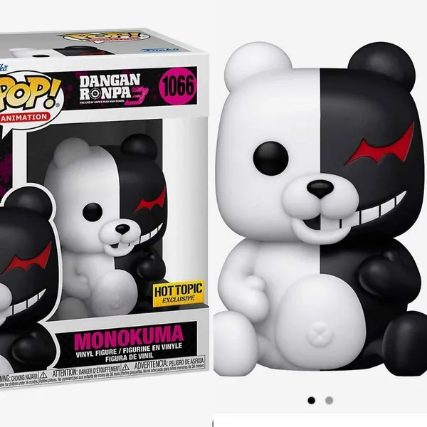 Funko Pop Animation #1066 Danganronpa 3 Monokuma Exclusive Vinyl Figure with Protector