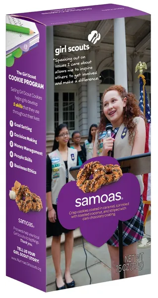 Girl Scout Caramel DeLites Cookies - Samoas