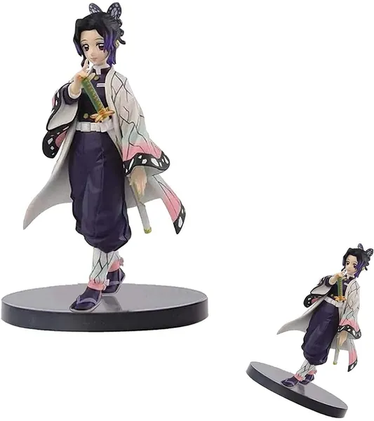 Demon Slayer Figure/6.3'' Demon Slayer Action Figures PVC Toys-Kochou Shinobu/Action Figure Hand-Made Figure Anime