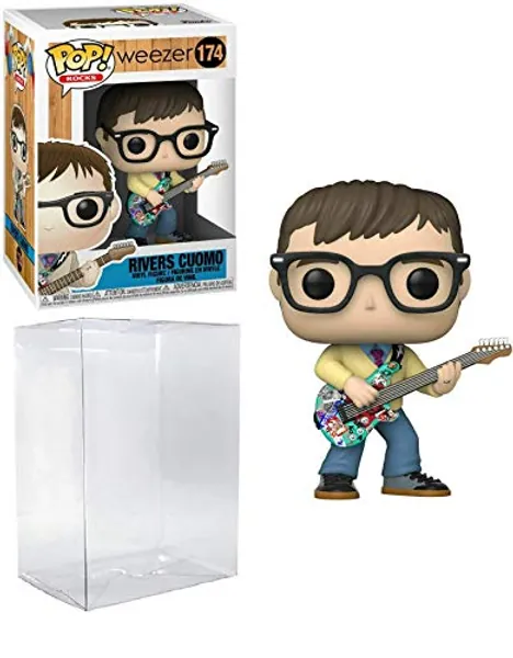 Rivers Cuomo #174 Pop Rocks Weezer Vinyl Figure (Includes Compatible Ecotek Plastic Pop Box Protector Case)