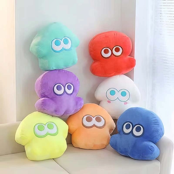Splatoon Plush Toy Squid Stuffed Toy Cute Splatoon Cushion Pillow - A