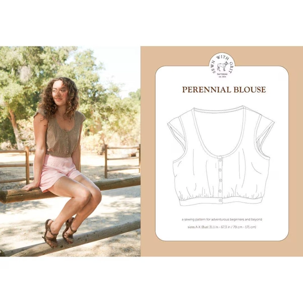 Perennial Blouse PDF Sewing Pattern | Size Inclusive | Adventurous Beginner Friendly