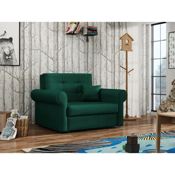 Foldable Couch BELA SILVER 1 - green