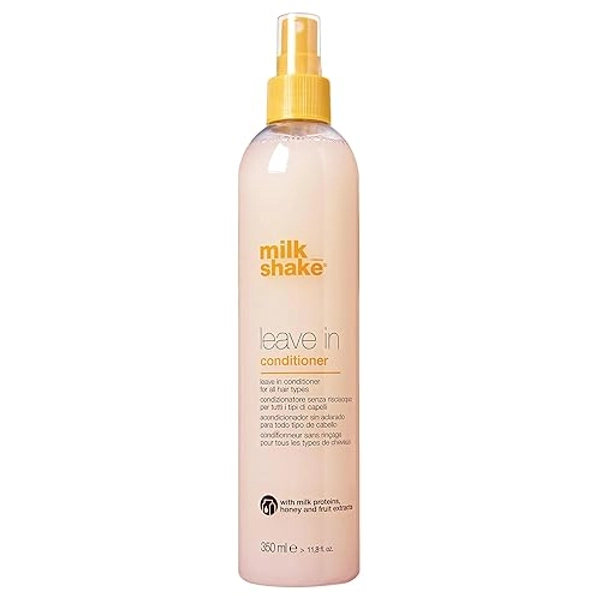 milk shake Leave-In Conditioner Spray Detangler for Natural Hair - Protects Color Treated Hair and Hydrates Dry Hair For Soft and Shiny Straight or Curly Hair, 11.8 Fl Oz