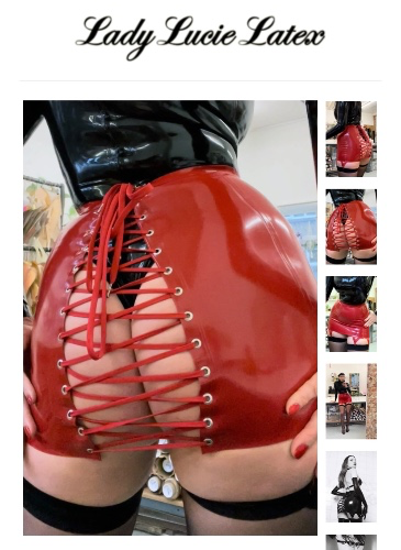 Suspender Skirt with Laced Back