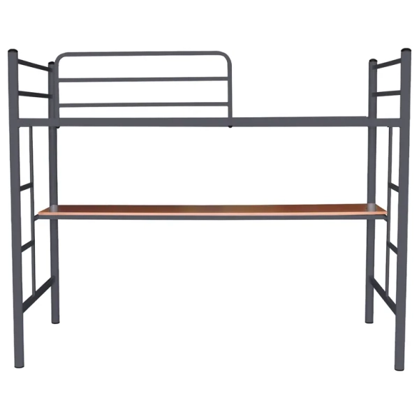 High Bed Frame with Desk