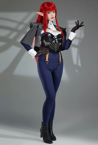 Metaphor: ReFantazio Hulkenberg Cosplay Costume Jumpsuit with Cape Breastplate