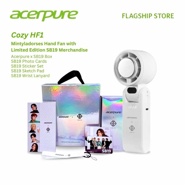 acerpure Cozy HF1 - Mintyladorses Foldable Hand Fan with Limited Edition SB19 Merchandise