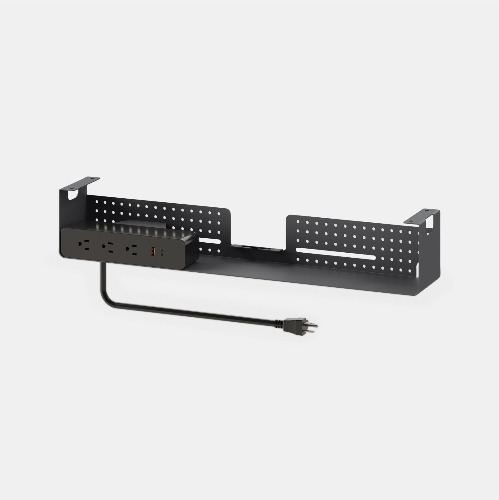 Open Box - Cable Organizer - Charcoal / Tray + Power / Like New