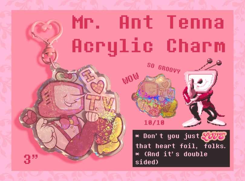 Mr. Ant Tenna Acrylic Charm