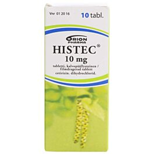 HISTEC 10MG allergy