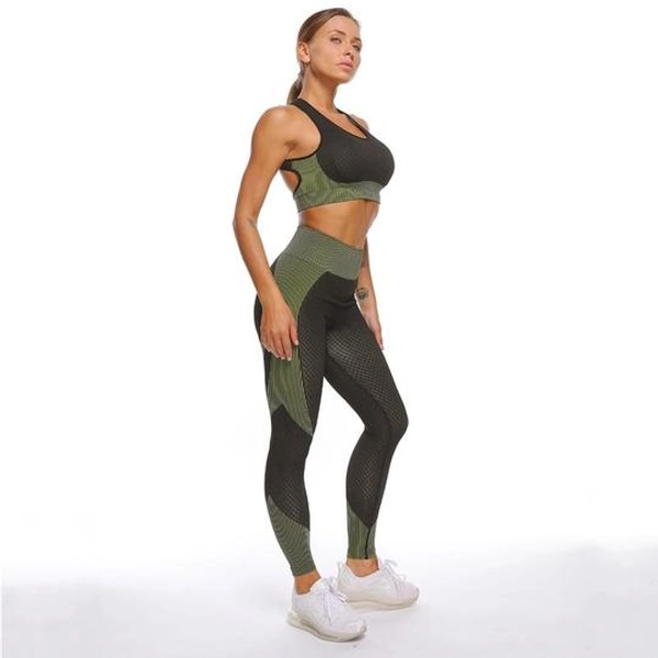 Jacquard Seamless Sports Bra