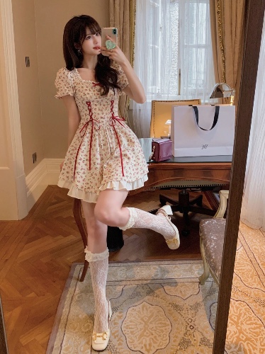 Floral Nymph Dress - L