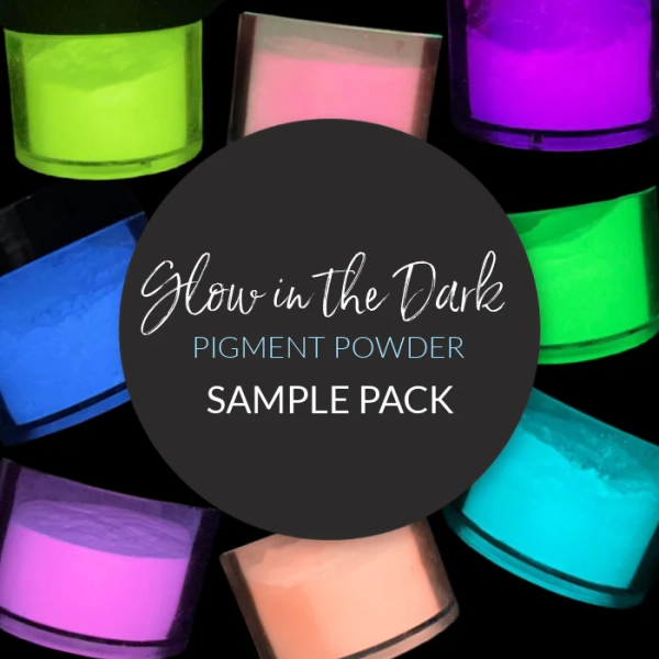 * Glow in the Dark Pigment Sample Pack - 14 Luminescent Colors