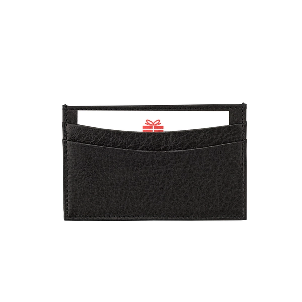 Gift Card with Personalized Leather Card Case