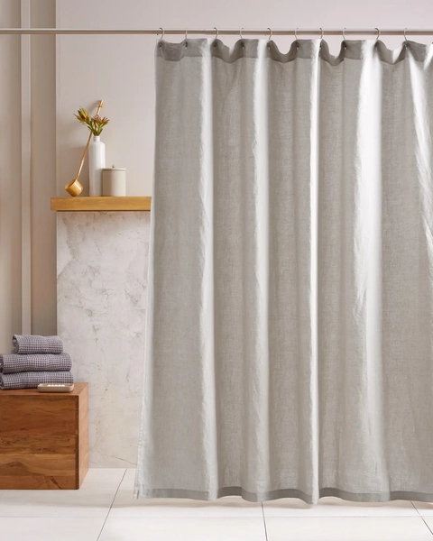 European Linen Shower Curtain