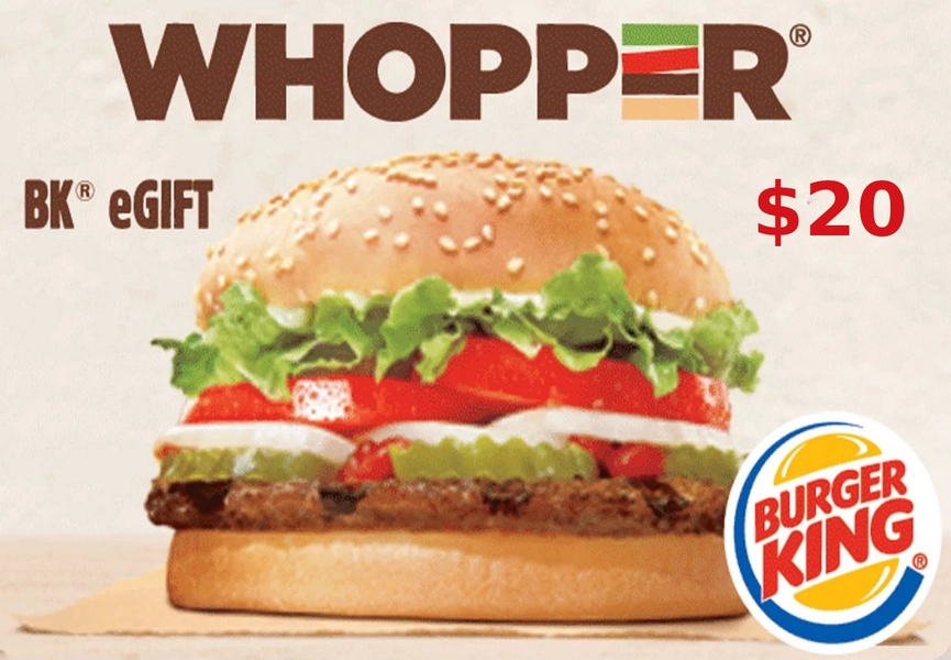 Burger King $20 Gift Card US
