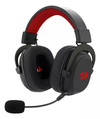 Headset Gamer Redragon H510-pro Zeus Rgb Wireless 7.1 53mm Preto 