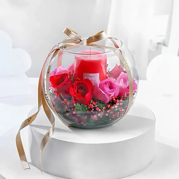 Buy/Send Rose & Candle Serenade Online- FNP