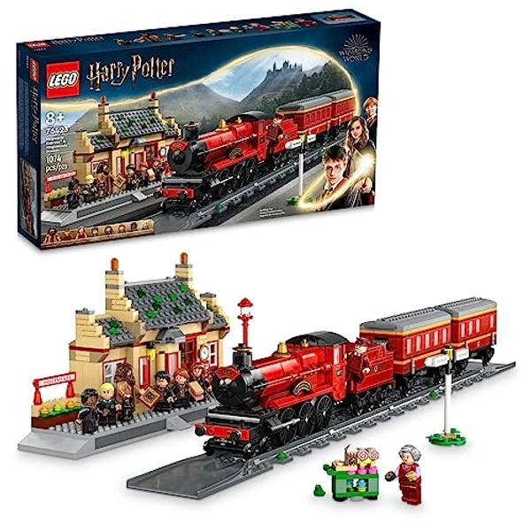 LEGO Harry Potter Hogwarts Express & Hogsmeade Station 76423 Building Toy Set; Harry Potter Gift Idea for Fans Aged 8+; Features a Buildable Train, Tracks, Ticket Office and 8 Harry Potter Minifigures