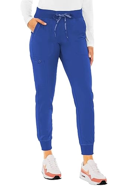 Med Couture Touch Women's Scrub Pant Yoga Jogger with 5 Pockets & Drawstring Waistband - MC7710