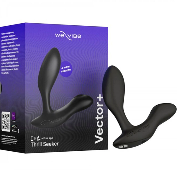 WE-VIBE - VECTOR+ VIBRATING PROSTATE MASSAGER BLACK