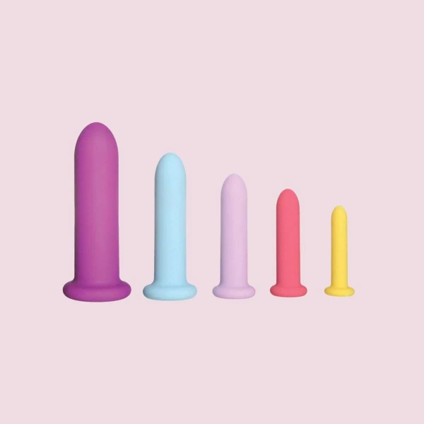 5 Piece Silicone Dilator strap-on dildo Set