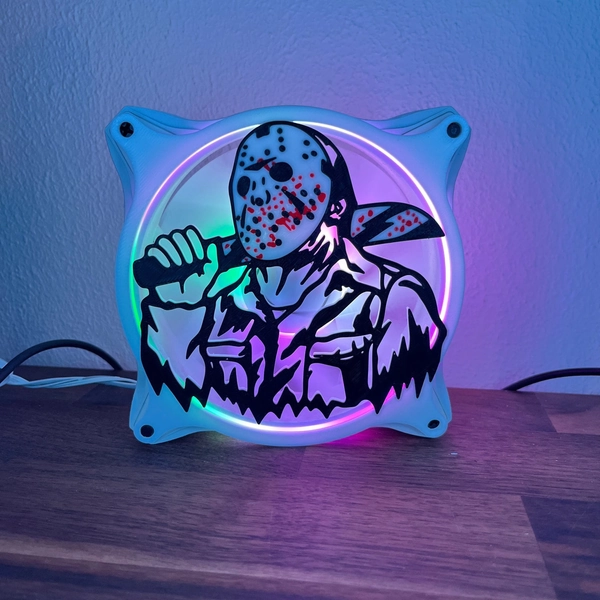 Horror Machete Mask - Gaming Computer Fan Shroud/ Grill /Cover - 120, 140mm