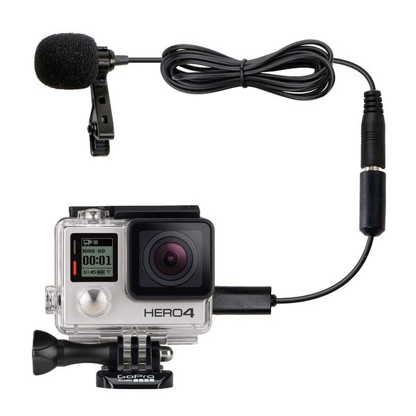 Movo GM100 | Condensor GoPro Mic | Battery-Free Omidirectional Lav Mic