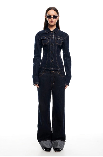 RIDER DENIM JACKET - DARK DENIM | M / DARK DENIM