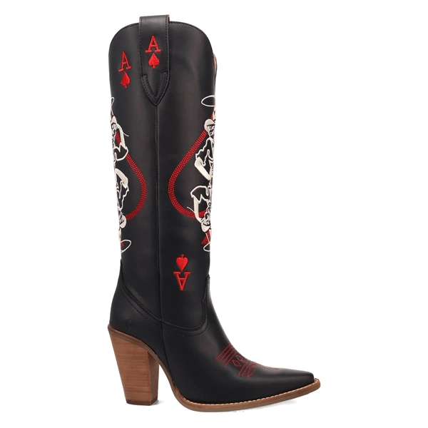 ACE OF SPADES LEATHER BOOT