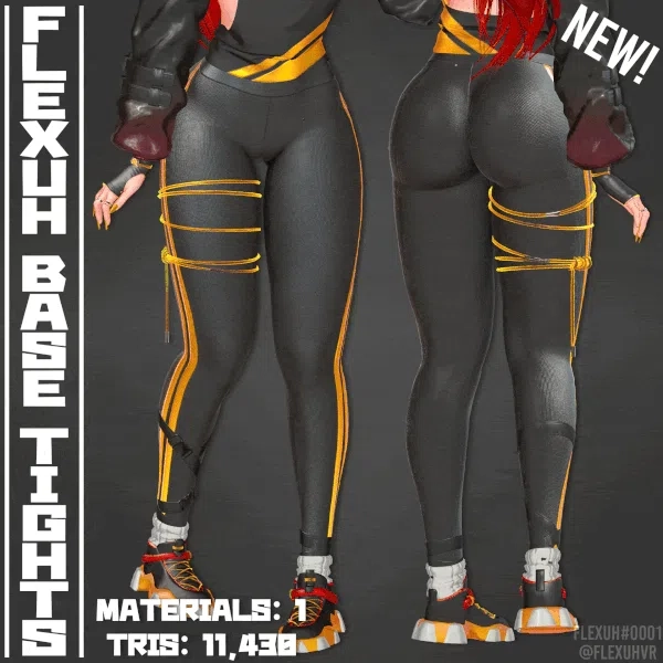 [Flexuh Base] Tights, Fishnets & Yoga Pants Set by flexuh on Jinxxy