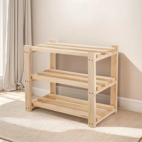 Sapateira Organizadora Ctr Utilidades Pinus Tripla Natural