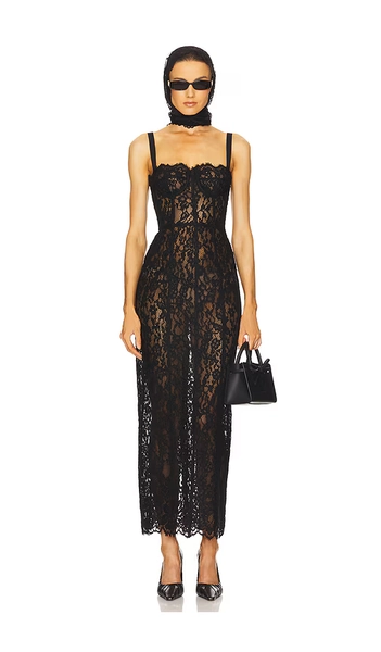 The Lace Column Dress