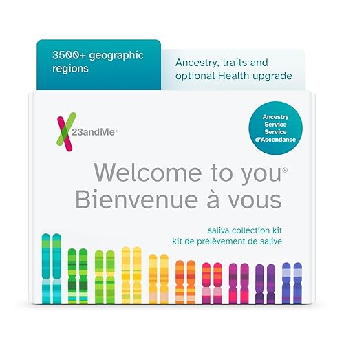 23andMe Ancestry Service - DNA Test Kit with Personalized Genetic Reports Including Ancestry Composition with 3500+ Geographic Regions, Family Tree, DNA Relative Finder and Trait Reports