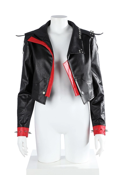 Arcane LOL Vi Costume de Cosplay Veste avec rivets