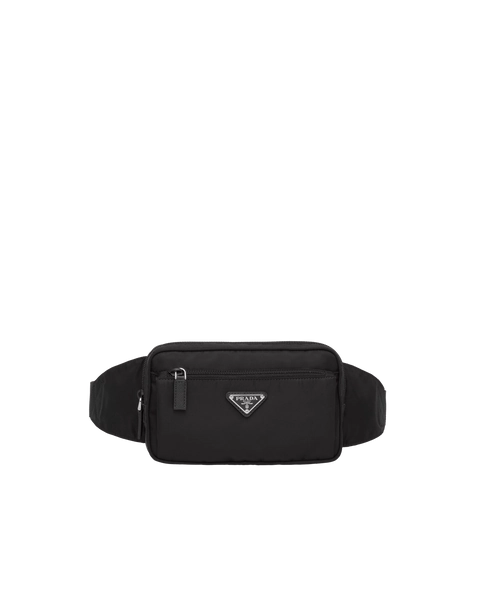 Gürteltasche aus Re-Nylon und Saffiano-Leder